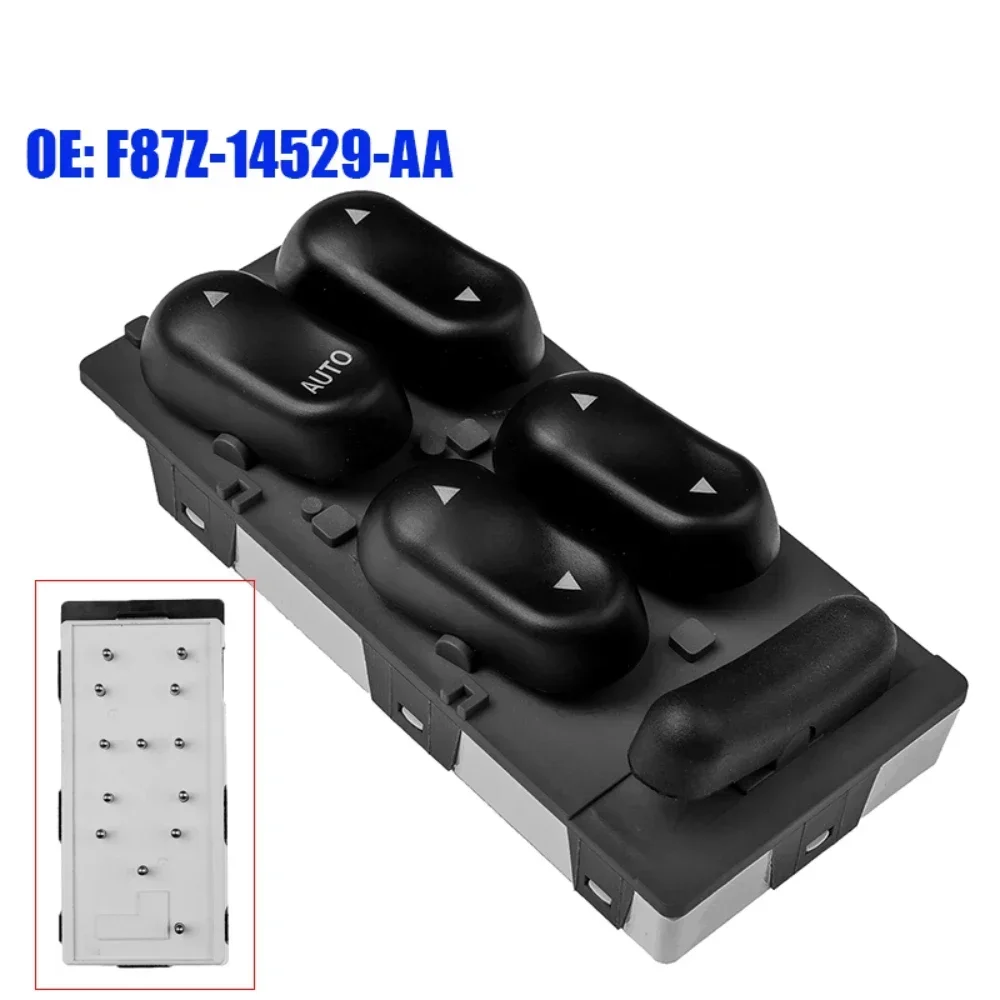 Interruptor Maestro de Ventana de 13 Pines F87Z-14529-AA F87Z14529AA para Ford Explorer, Mountaineer, Mercury Grand Marquis, Sable, Taurus