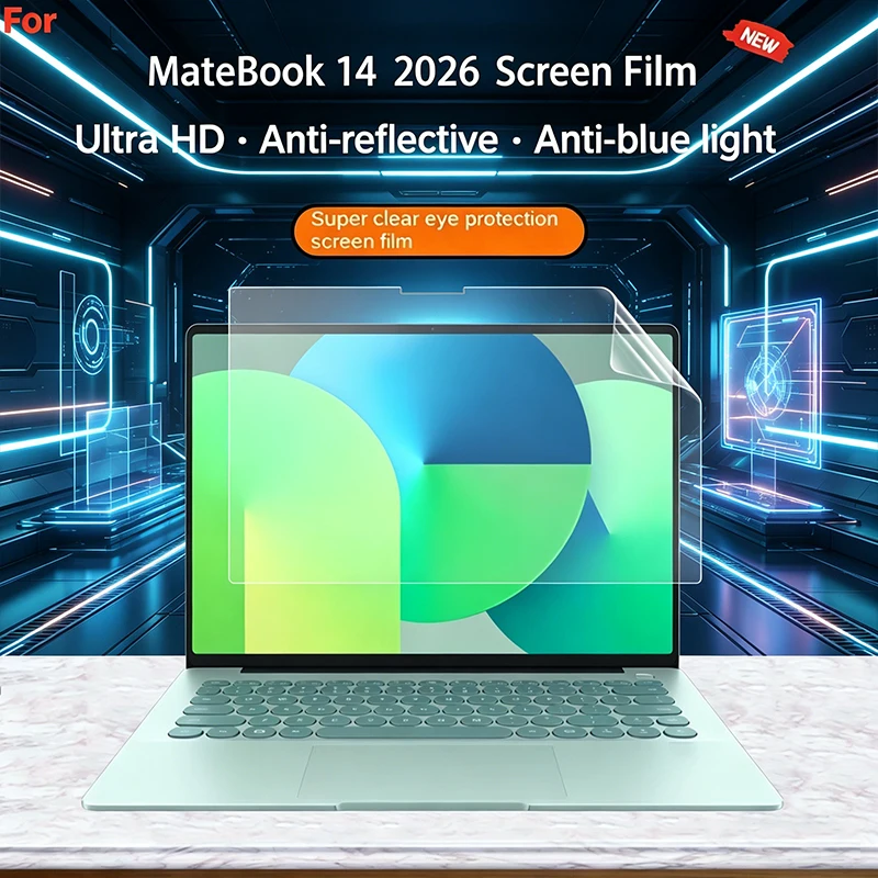 Screen Protector for Huawei MateBook 14 2026 MNTXM-24A/24B/32A Anti-Scratch Anti-Blue Light HD Clear Laptop Screen Film Cover