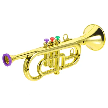 Musical Instrument Props Model Kids' Toys Miniatures Trumpet Beginner Instruments Boy For