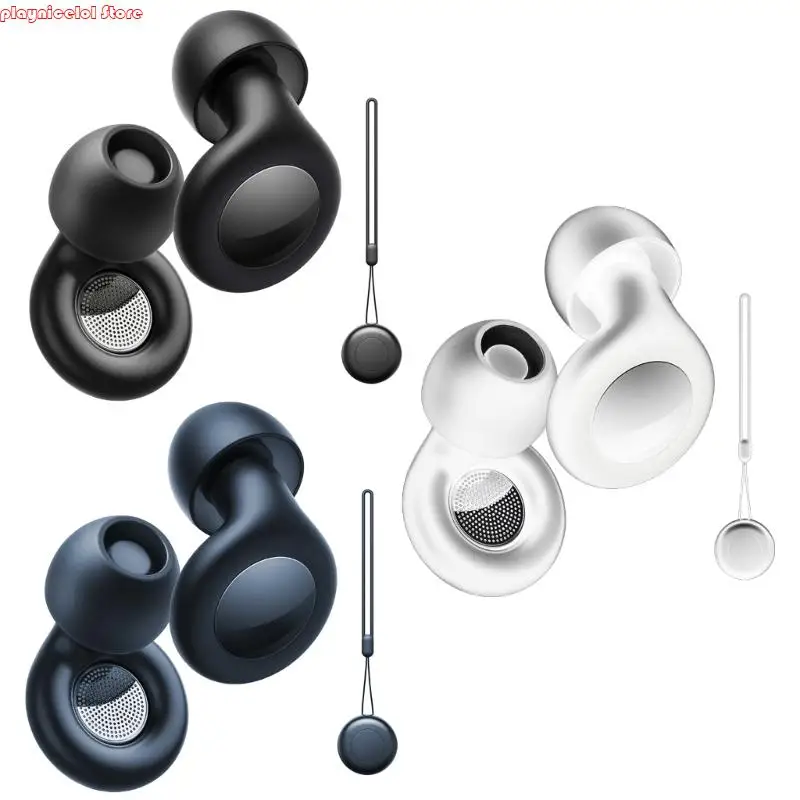 E8BA Ear Ear Colokan dengan Kasing Penyimpanan untuk Studi Kerja Tidur Silicone Earplugs Perlindungan Pendengaran Kebisingan