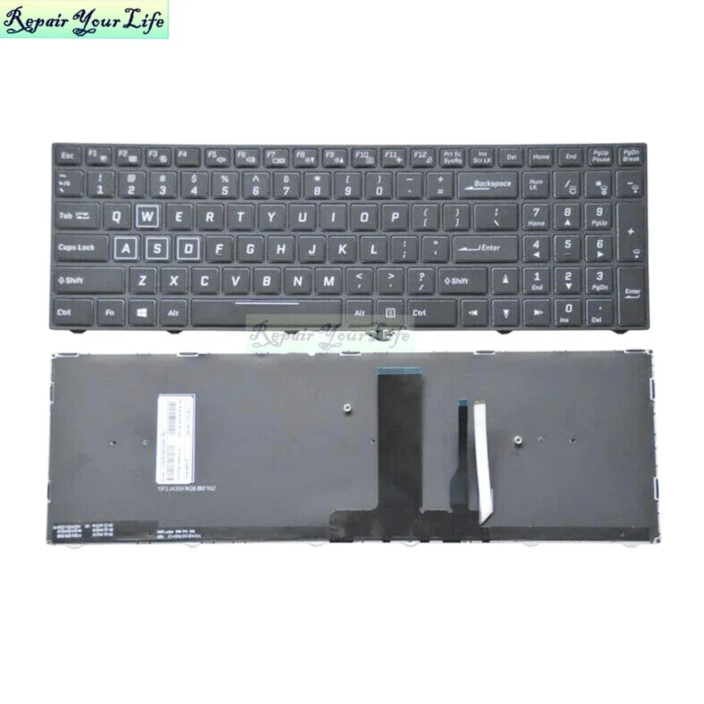 US RU RGB Backlit Russian Keyboards For Clevo P950HP3 P957HP3 P950HP6 P957HP6 P955HP6 P950ER P950HR Full Colorful Light Keyboard