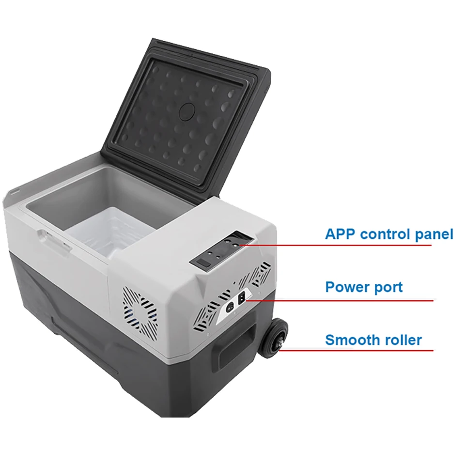 40L Alpicool Car Refrigerator 12V24V Portable Mini Fridge Compressor Freezer Outdoor Picnic Cooler 220V Home Use Truck Travel