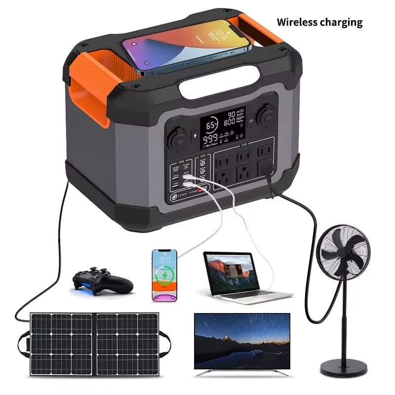 Power Pack 1200W High Capacity Fast Charger Outdoor Camping Power Pack 1500W 2000W Solar Lithium Battery