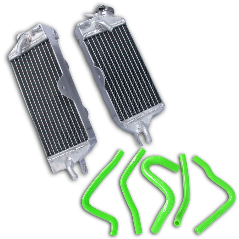 Алюминиевый радиатор + комплект силиконовых шлангов для Kawasaki KX250 KX 250 1990-1993, 2-тактный KX-250 KX250 1991 1992