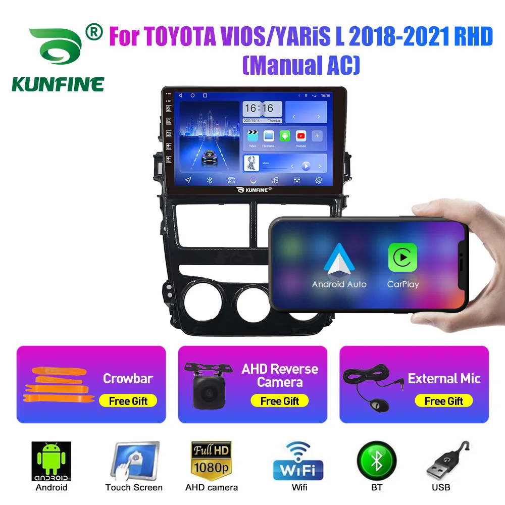 

For Toyota Vios/Yaris 2018-2021 Android Car Navigation & Reversing Camera Integrated Unit