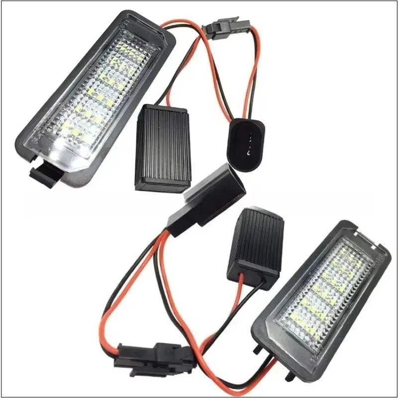 Picture 6: For Golf 5/6/7 Passat Porsche SEAT For 2PCS LED Number License Plate Lights Assembly  2025