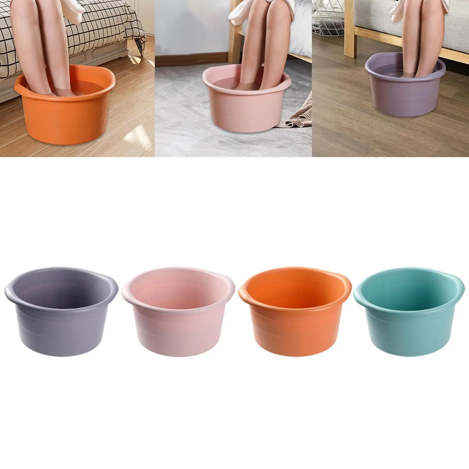 อ่างแช่เท้า อ่างสปาเท้า ถังแช่เท้า ทนทาน มีหูจับทั้งสองข้าง อเนกประสงค์ สำหรับทำเล็บเท้า ขนาด 27.5x19 ซม. สำหรับใช้ในบ้าน