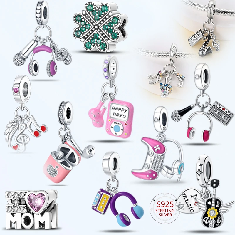 

Оригинальные изысканные бусины-подвески из стерлингового серебра S925, подходящие для женского браслета, ювелирные изделия своими руками, подарок на праздник