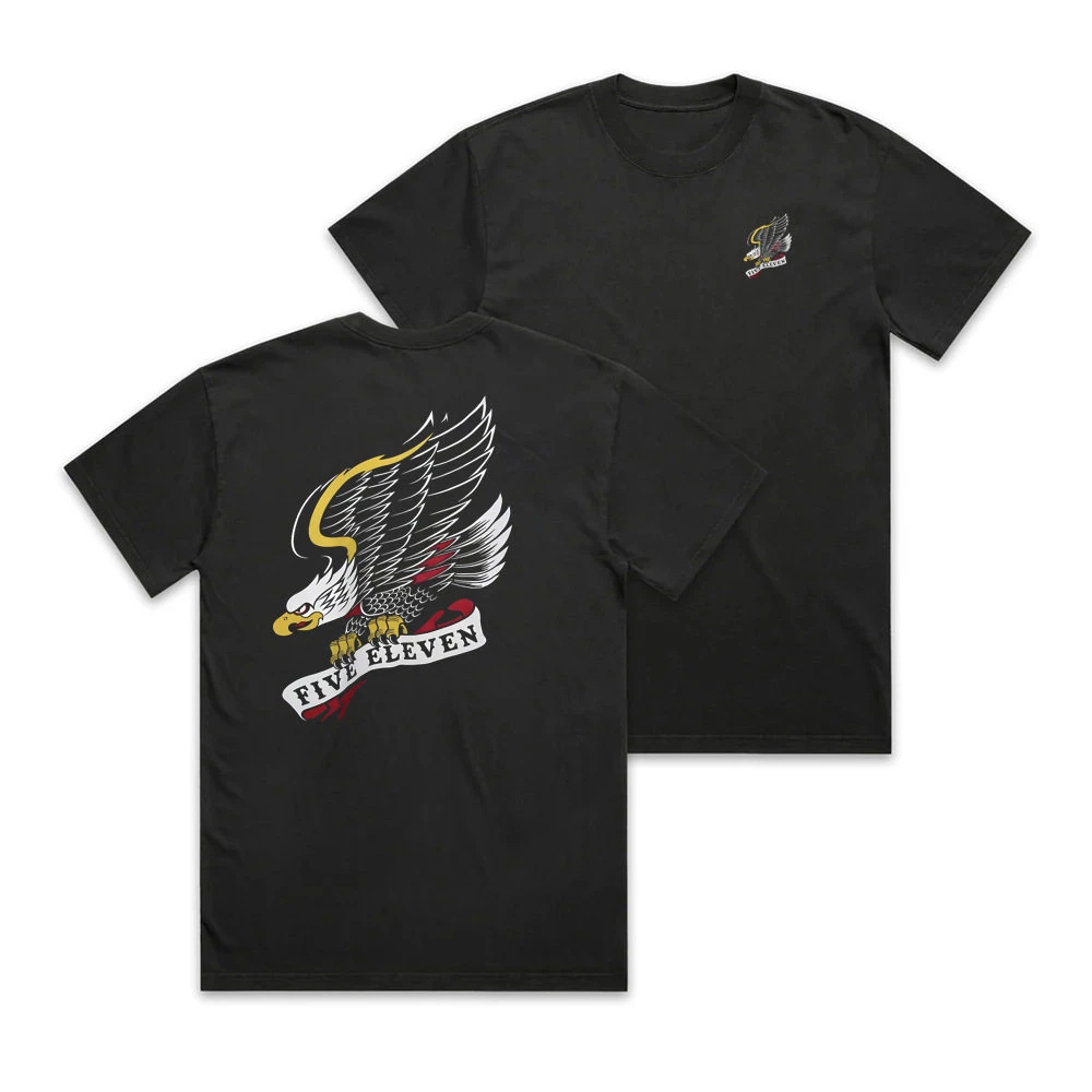 The 11th Team of The Tough Guy Club's Summer New Collection The Eagle Logo Round-neck Short-sleeved T-shirt