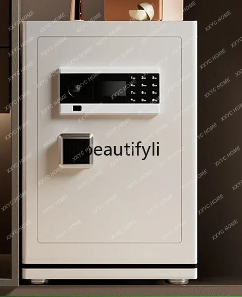 A  Household, small smart fingerprint password safe, anti-theft bedside table, embedded