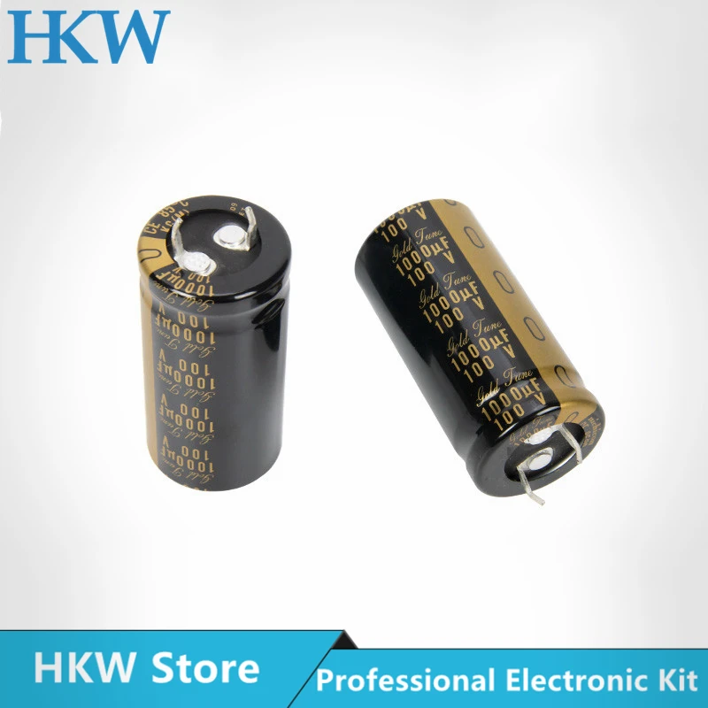 2pcs NICHICON 1000UF 100V 22X45mm KG Series Electrolytic Capacitors Hi-Fi Audio Capacitor New and Original 100V1000UF 22*45MM