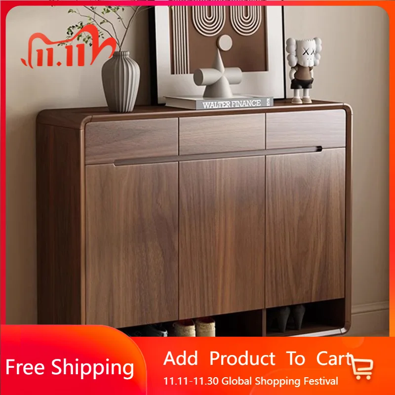 

Box Luxury Shoe Cabinet Organizer Mobile Storage Living Room Entrance Hall Slippers Shoe Shelf Modern Muebles Home Furniture