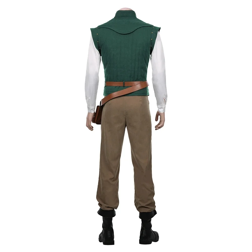 Film Flynn Rider Kostium Cosplay Anime Flynn Rider Kamizelka Cosplay Garnitury Tangled The Series Halloween Dla Dorosłych Kobiet Mężczyzn Impreza