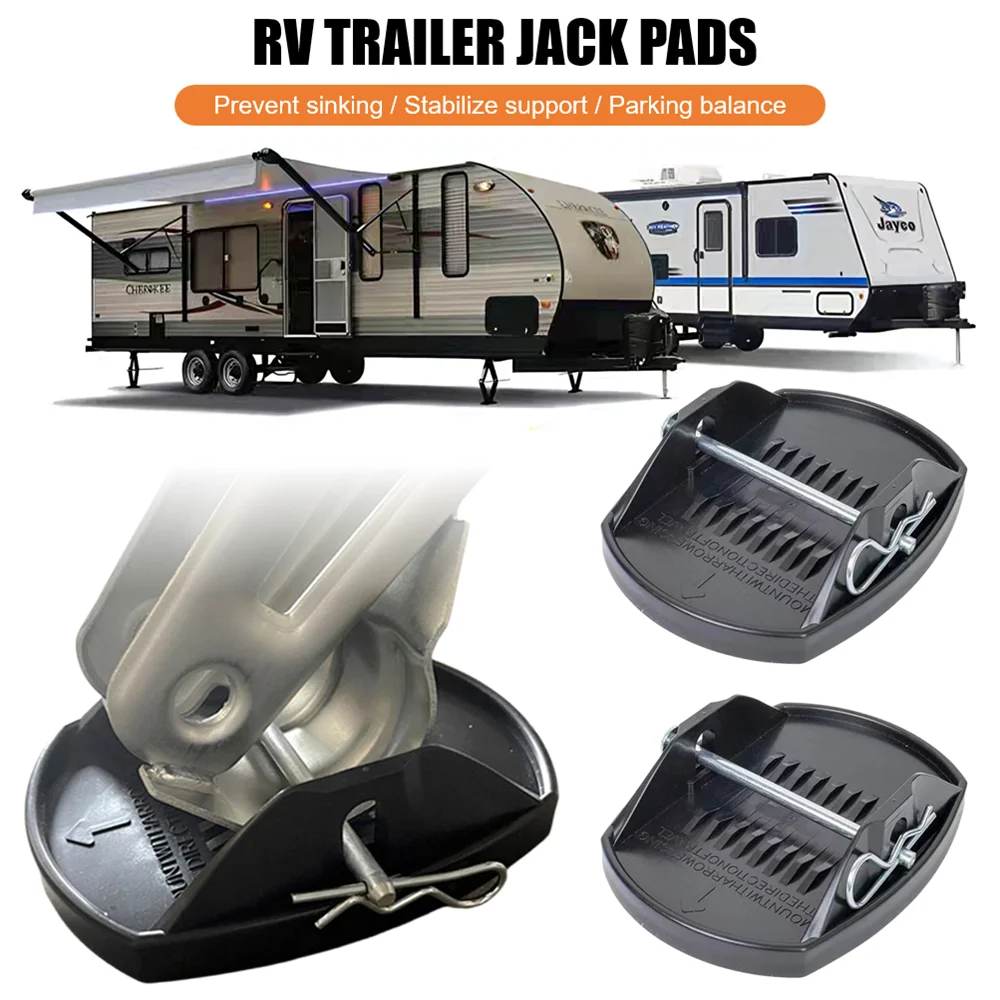 

4 шт.-универсальные подушечки для домкрата прицепа для автофургонов, простая установка, выравнивающее колесо, поддержка ног, универсальный адаптер для поддержки ног для колес