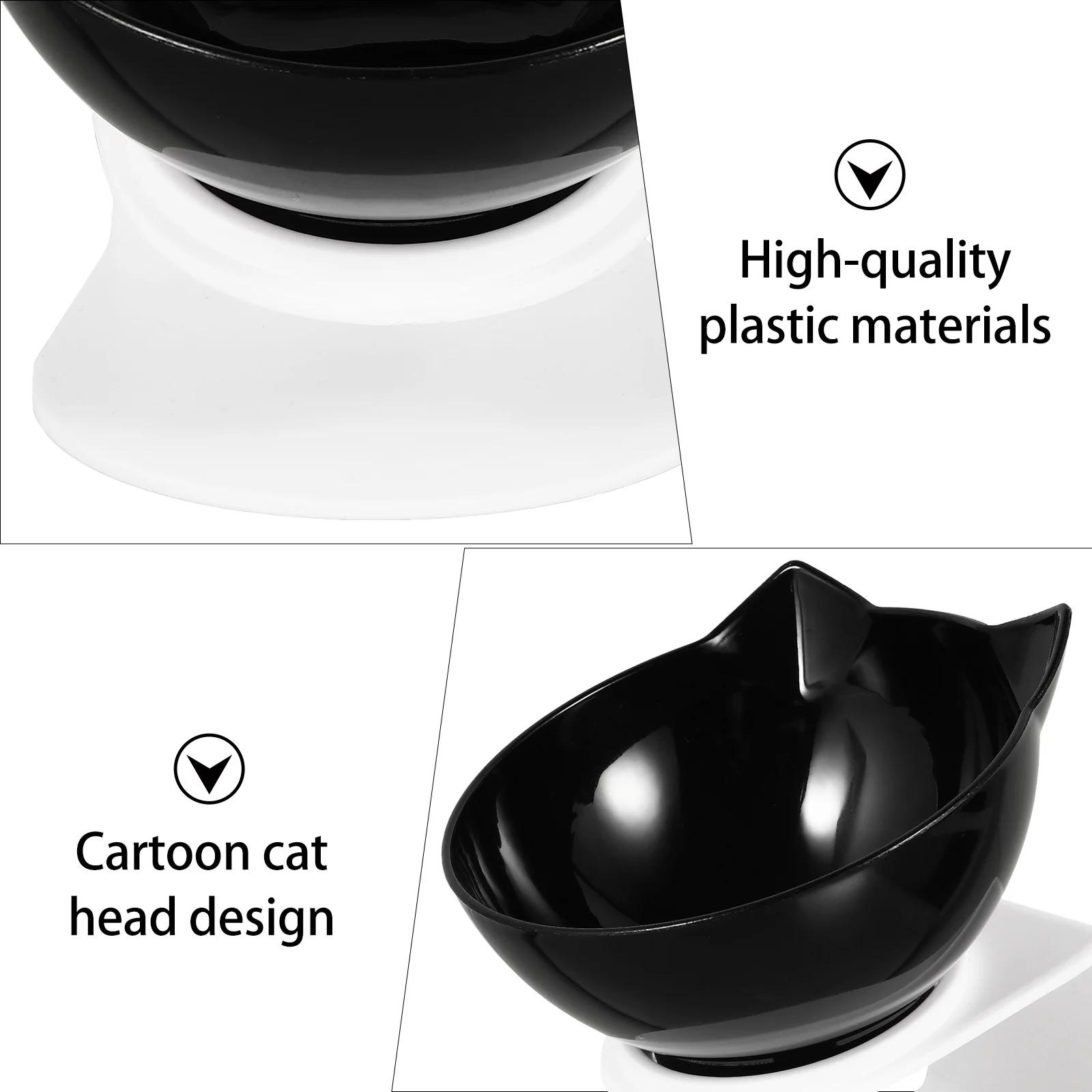 

Tilted Cat Feeding Bowl Elevated Dog Eating Bowl Anti Vomiting Design Protects Neck Joint Suitable for Wet Dry Food Water