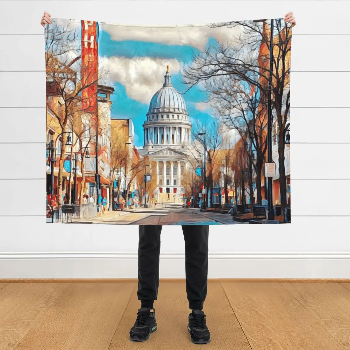 

Madison Wisconsin Throw Blanket Decorative Sofas Stuffeds Blankets For Bed Thermals For Travel Blankets