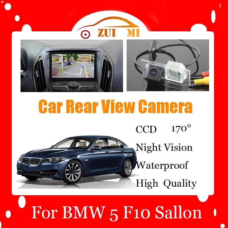 

Car Reverse Rear View Camera For BMW 5 F10 Sallon Sedan 2014 2015 Waterproof CCD Full HD Night Vision Backup Parking Camera