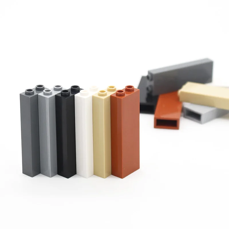 40pcs MOC Brick Parts 2454 Brick 1x2x5 Blocked Open Studs or Hollow Studs Classic Piece Building Block Toys Accessory