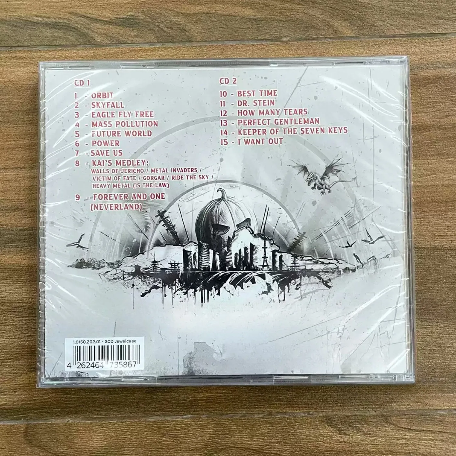 Heavy Metal Live Themed CD Album, Japanese Architecture & Pumpkin Art Cover, High-Fidelity Live Performance Media for Rock Fans - view 2