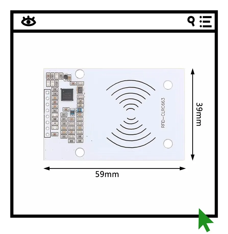 

Высокопроизводительный многопротокольный NFC-модуль CLRC663 для чтения и записи IC-карт, индукционный RFID-модуль