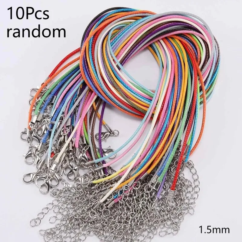 10Pcs  Buckle adjustable braided rope DIY jewelry accessories