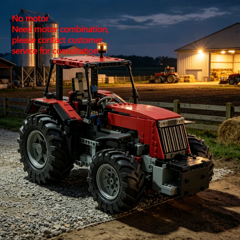 Agriculture Farming Technology - QWERT Kırmızı RC Tarım Traktörü Çiftlik