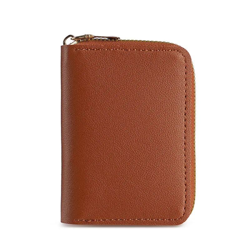 Porta carte di credito multipli da donna Portafoglio Custodia da tasca in pelle PU Portamonete Porta biglietti da visita Porta carte di credito ID