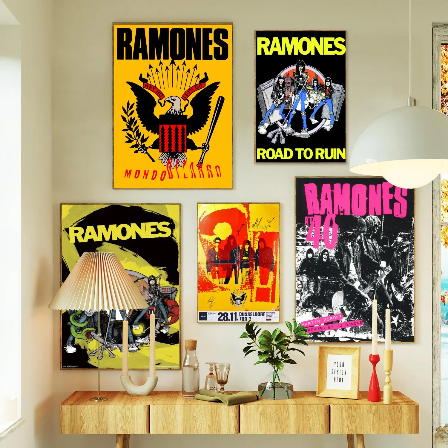 the ramones Poster Prints Wall Art Canvas Painting Poster For Modern Family Living Room Home Decor