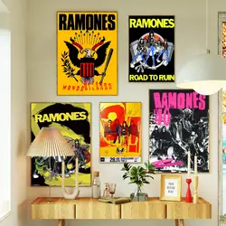 the ramones Poster Prints Wall Art Canvas Painting Poster For Modern Family Living Room Home Decor