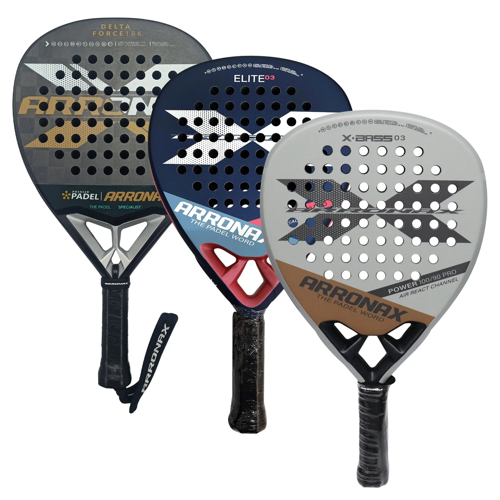 

ARRONAX 2024 Padel Racket Tennis Carbon Fiber Soft EVA Face Tennis Paddle Racquet Racket Without Padle Bag Cover