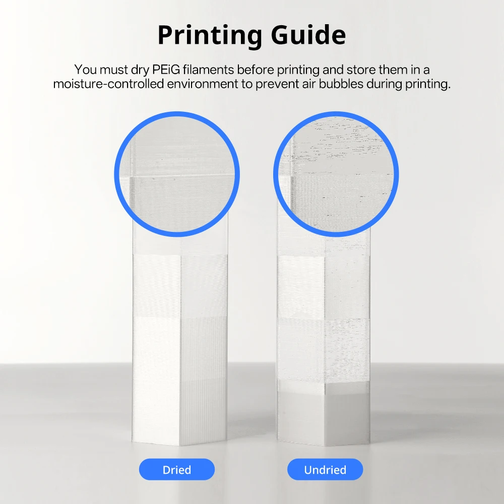 ANYCUBIC PETG PLA Przezroczysty Filament do Drukarek 3D Wielokolorowy 1.75mm Filament do Drukarek 3D do Kobra 3 Combo S1C Drukarka FDM 3D — zdjęcie produktu 6