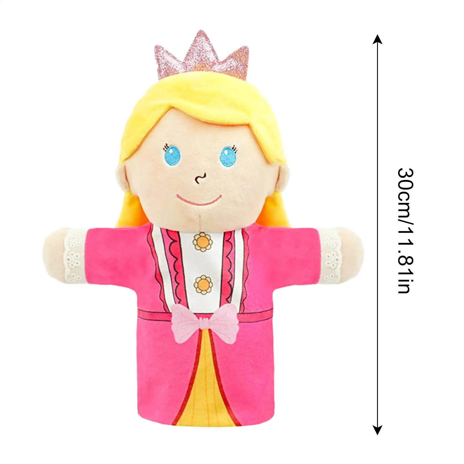 دمى يدوية من القطيفة لعبة لعب الأدوار الملك الملكة الأميرة الأمير الساحرة لرواية القصص ألعاب تعليمية للأطفال في مرحلة ما قبل المدرسة