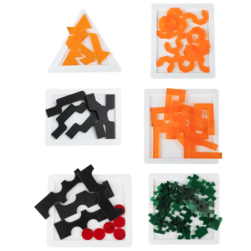 Jigsaw Puzzle Wave 5 Oleo 10  26 Triangle 8 Number J Acrylic Puzzles Difficult Brain Teaser IQ Toy Game Stress Smart Gift Adults