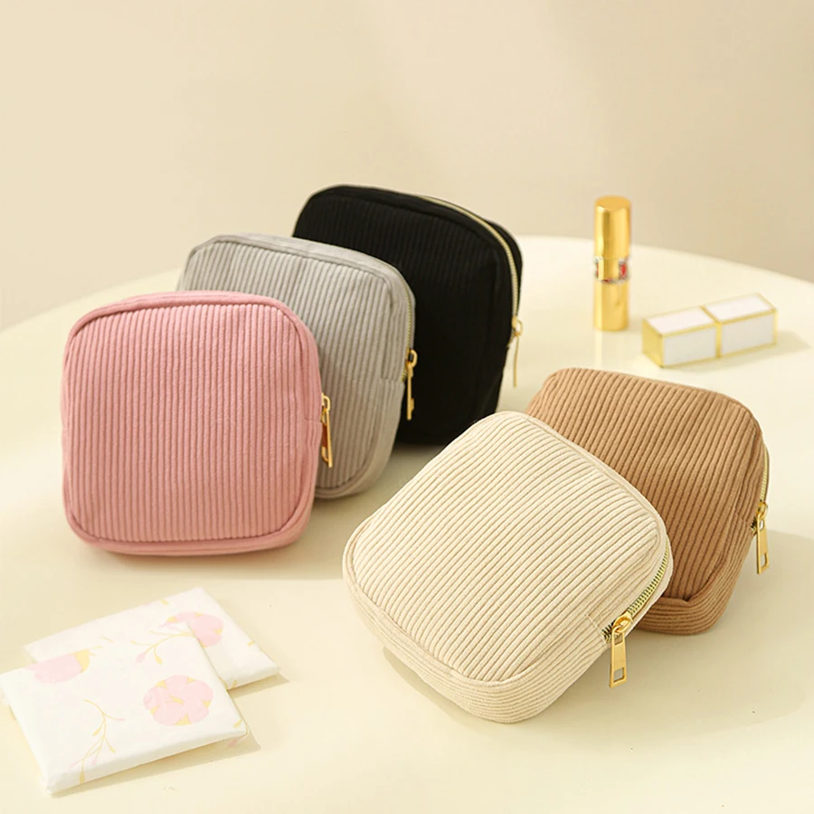 Custodia per assorbenti igienici per rossetto per trucco alla moda Mini custodia per cosmetici Borse per organizer da viaggio per donna Borsa piccola 2025