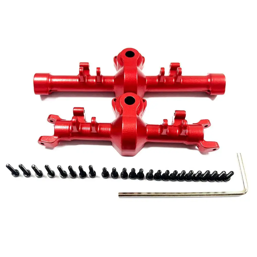 

RCGOFOLLOW Aluminum Alloy 1/24 Front And Rear Axle Housings for 1/24 AXIAL SCX24 RC Upgrade Parts