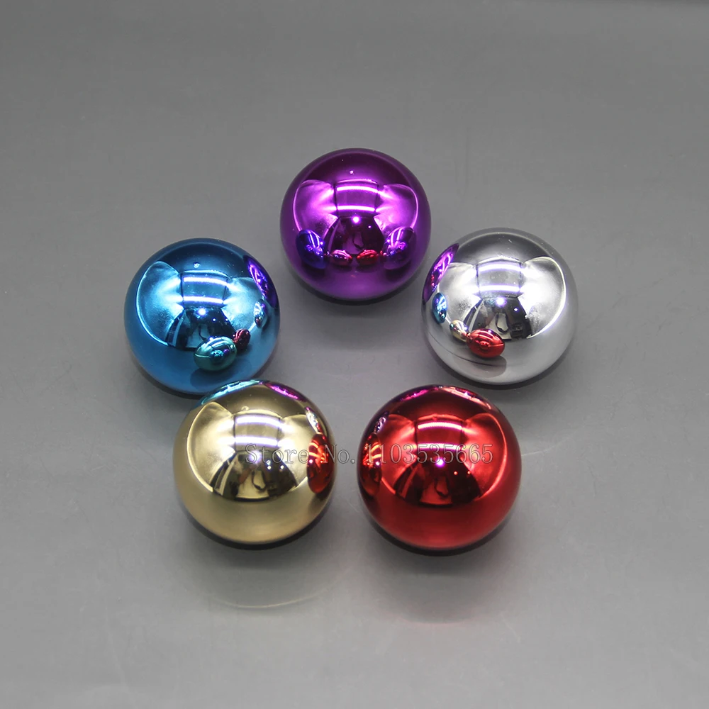 35 мм аркадная вершина, хромированная Серебряная/Золотая/фиолетовая/синяя/красная верхняя часть для ZIPPY SANWA, ручка для рукоятки, детали «сделай сам»