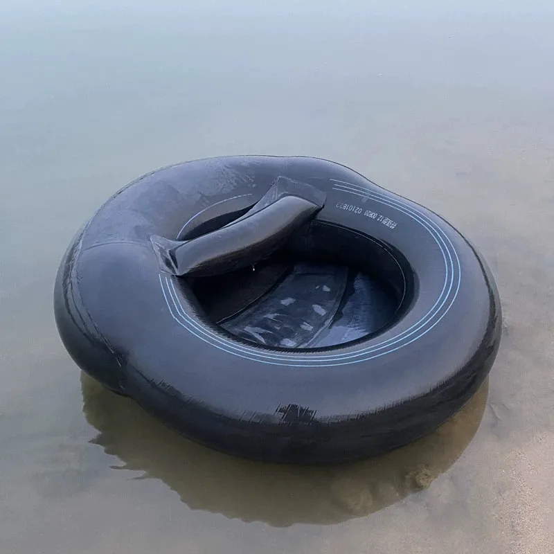 Homemade thickened tires, boat hard bottom, fast inflatable inner tube, rubber kayak wear-resistant, single portable fishing