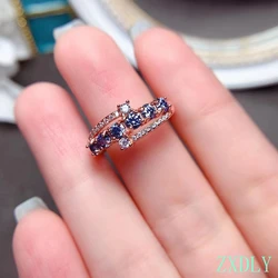 New Style Moissanite Ring 925 Silver Women's High-end JewelryS hiny Gemstone Lab Diamond Good Gift