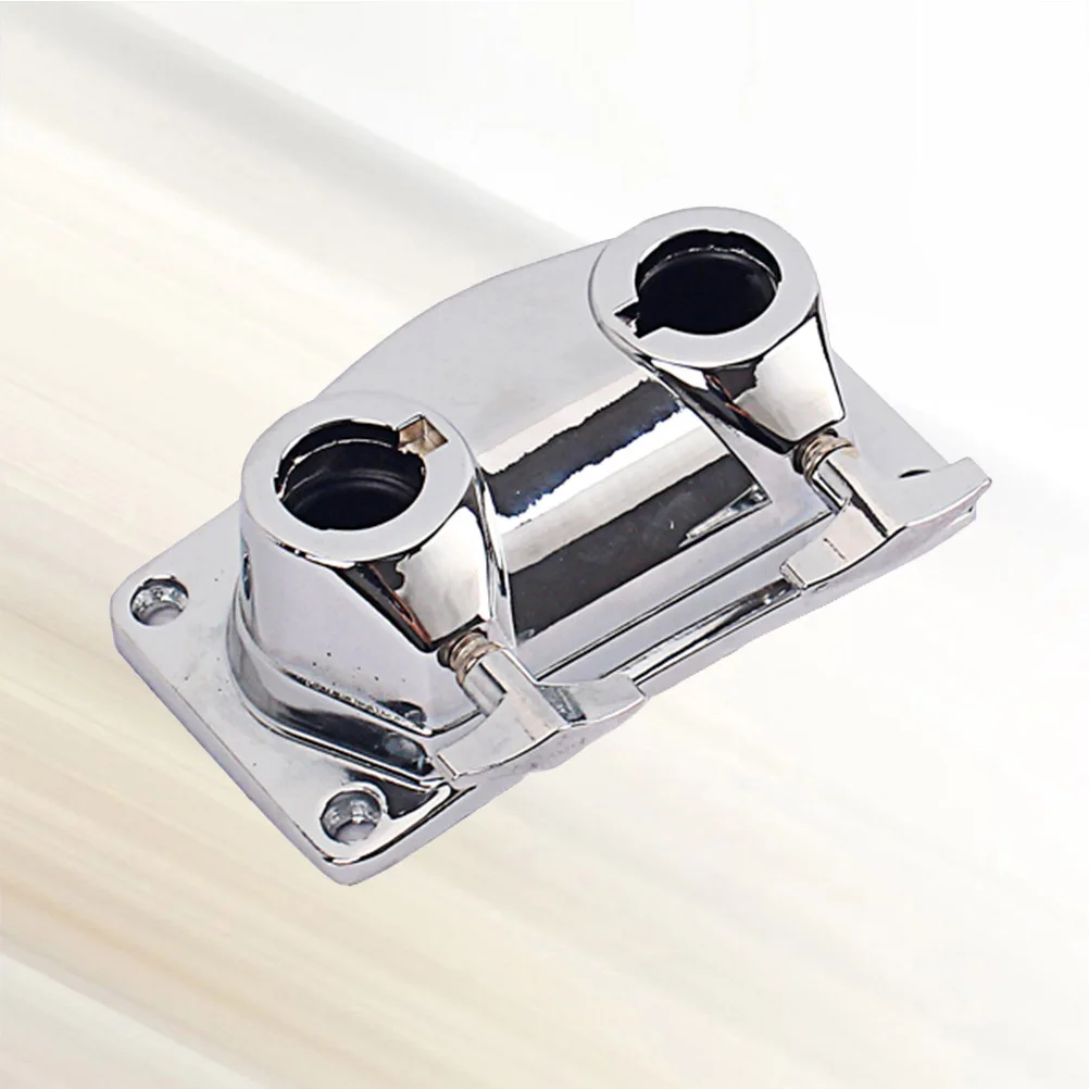 

Heavy Duty Drum Bracket with Double Hole Mount for Tom Cymbal Base Plate Secure Drum Set Kit Connector Clamp Cymbal Holder Clamp