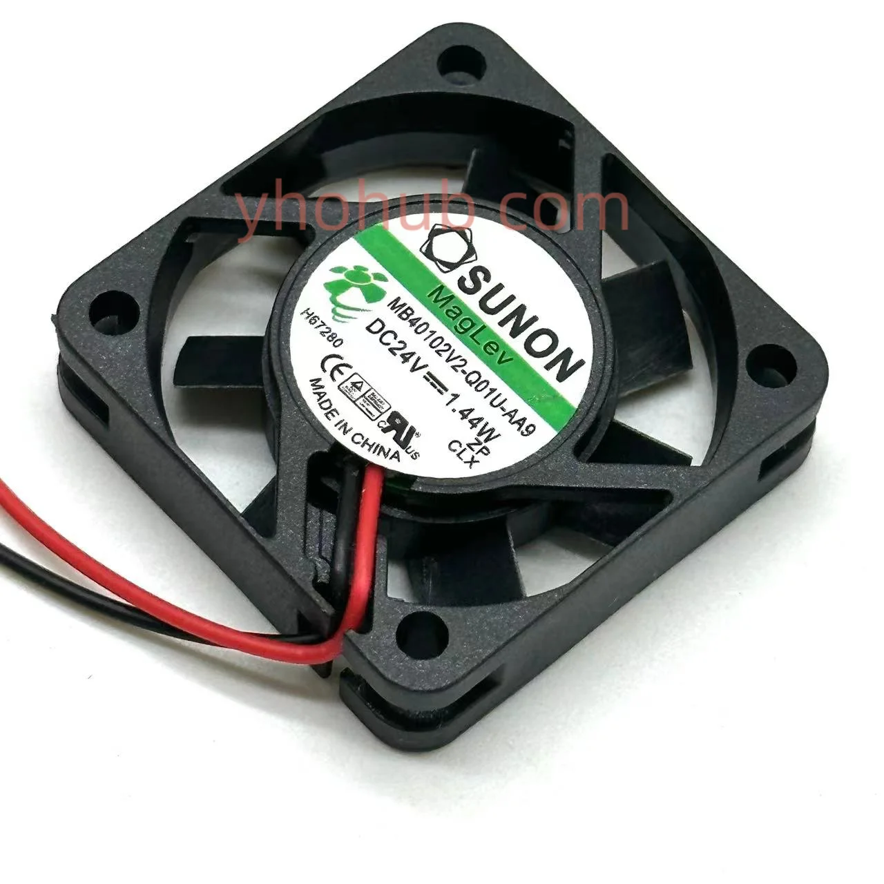 SUNON MB40102V2-Q01U-AA9 DC 24V 1.44W 40x40x10mm 2-Wire Server Cooling Fan