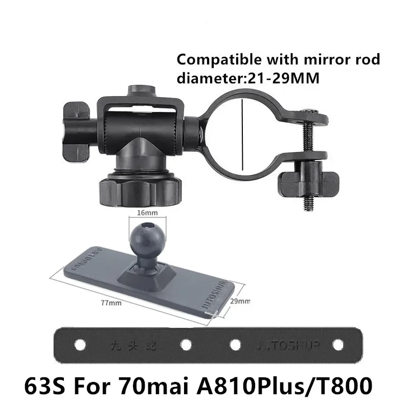 for 70mai Dash Cam T800 Car Rearview Mirror DVR Driving Video Recorder Bracket Mount Holder