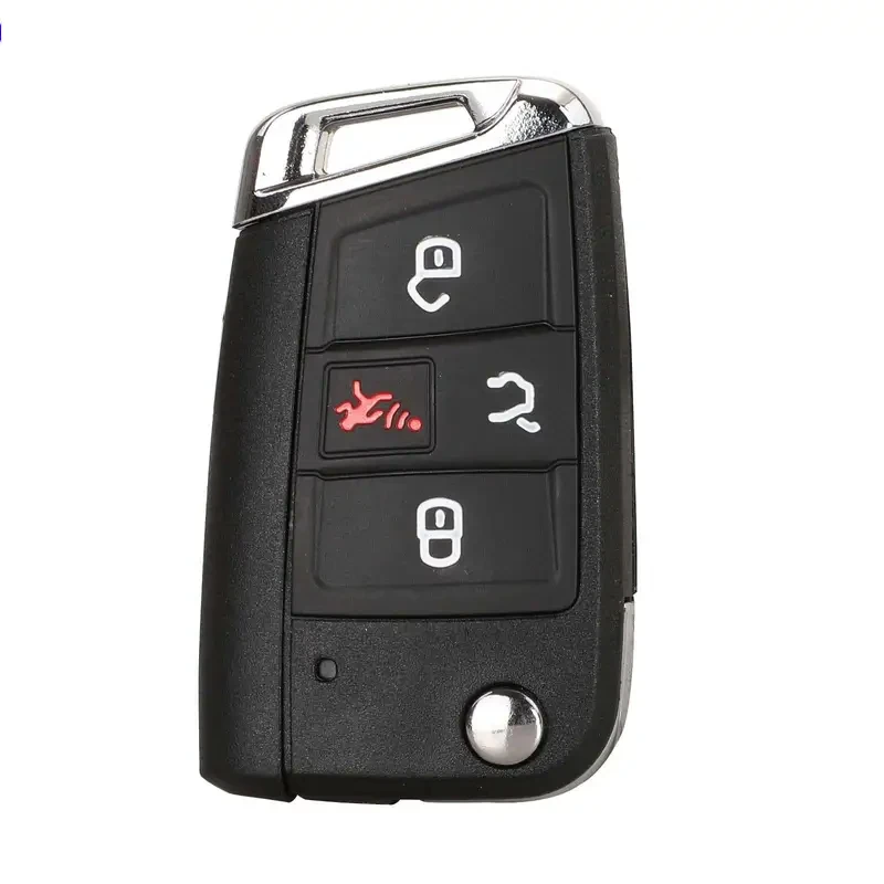 

4 Buttons Flid Folding Car Key Fob Shell For VW Polo 2016 2017 Golf 7 MK7 For Skoda Octavia Combi A7 Case Blank