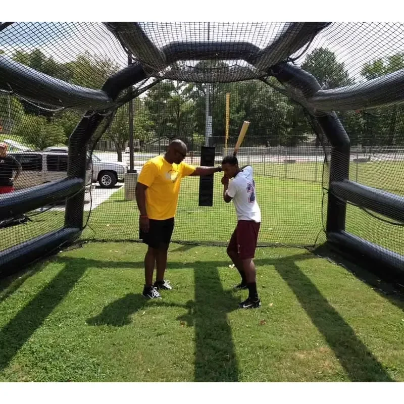 Air Tight Inflatable Batting Pitch Sport Tent Inflatable Batting Baseball Cage With Net