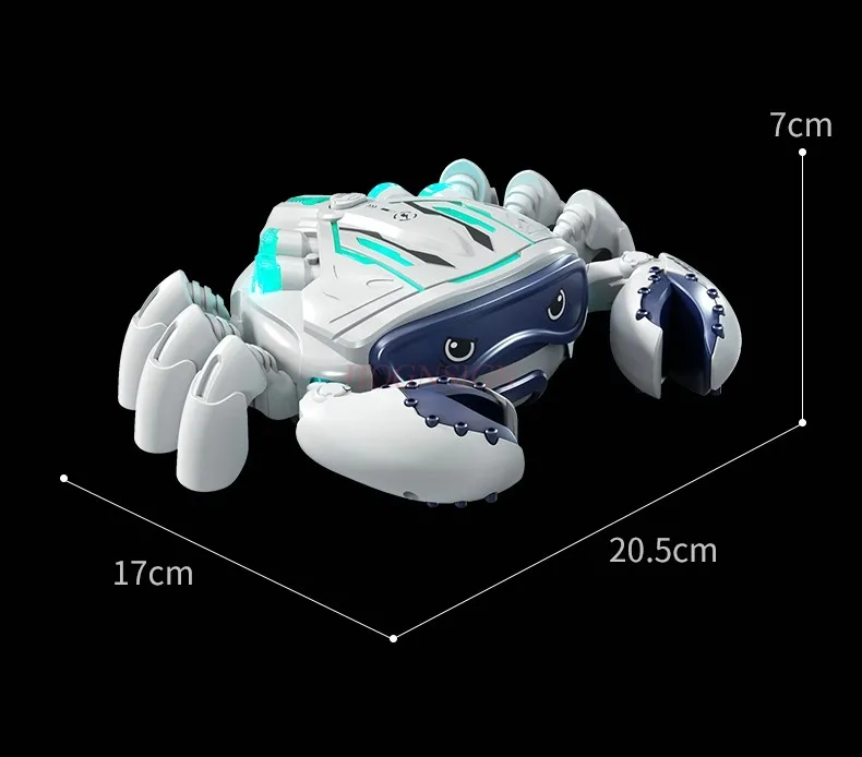 Giocattoli elettrici per granchio per bambini Puzzle per bambini Giocattoli per granchio in movimento Educazione precoce di 1-3 anni