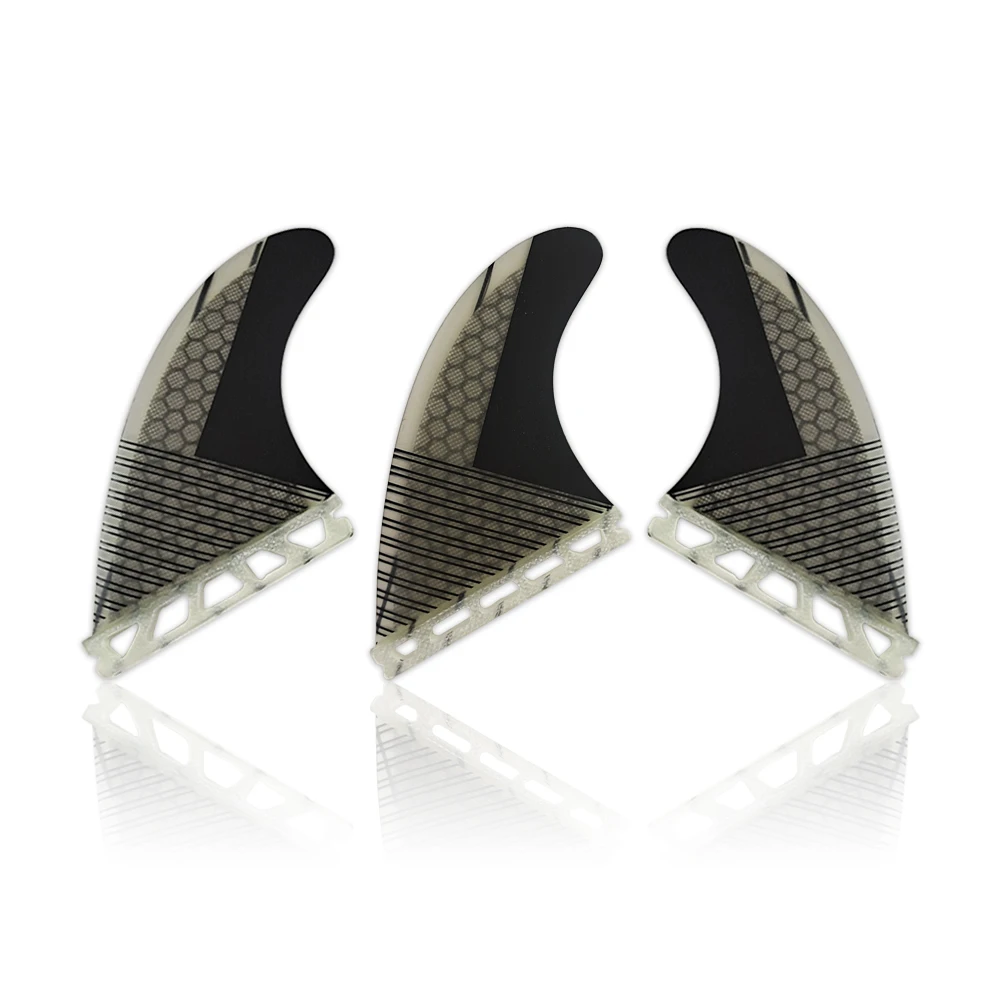 

G5 Gray Surfboard Fin For UPSURF Future Fin Plug Carbon Fiber Honeycomb Medium Single Tabs Tri Surfing Fin Hight Quality Fin