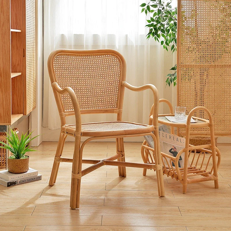 Explosive new dining chair hotel Scandinavian modern luxury hotel balcony rattan chair leisure home living room chairs