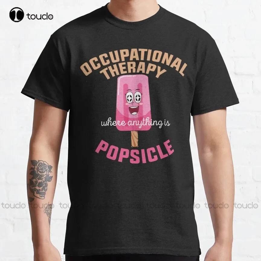 Ergotherapie „Where Any Things Is Popsicle“ – lustiges Ergotherapie-Klassiker-T-Shirt, weiße T-Shirts für Herren, Baumwolle, neu