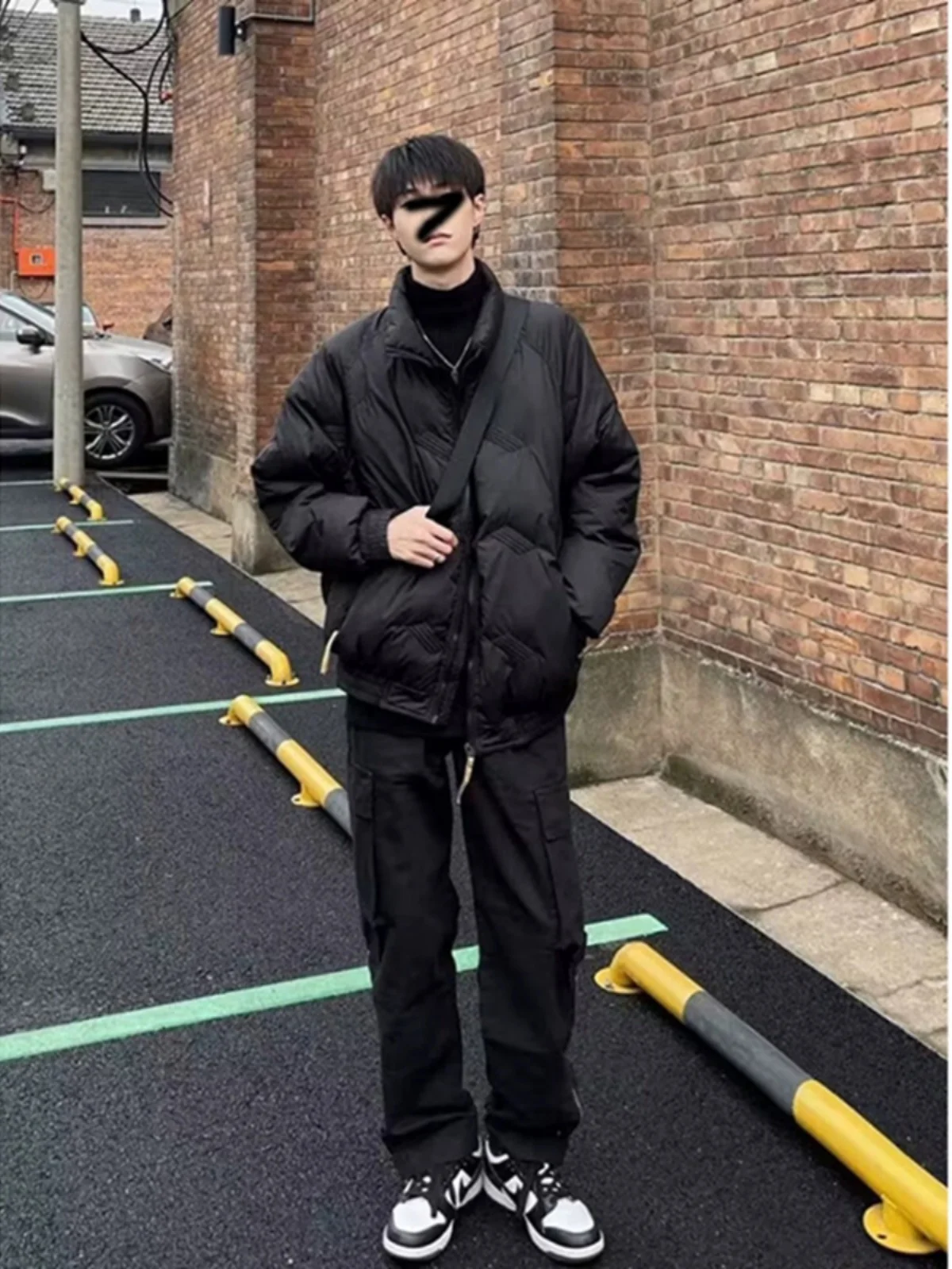 

Cleanfit Lightweight down Cotton Jaet Men's Sle Winter Youth Casual Faion Flight Coat Warmth Polyester Fiber Zipper Clo...