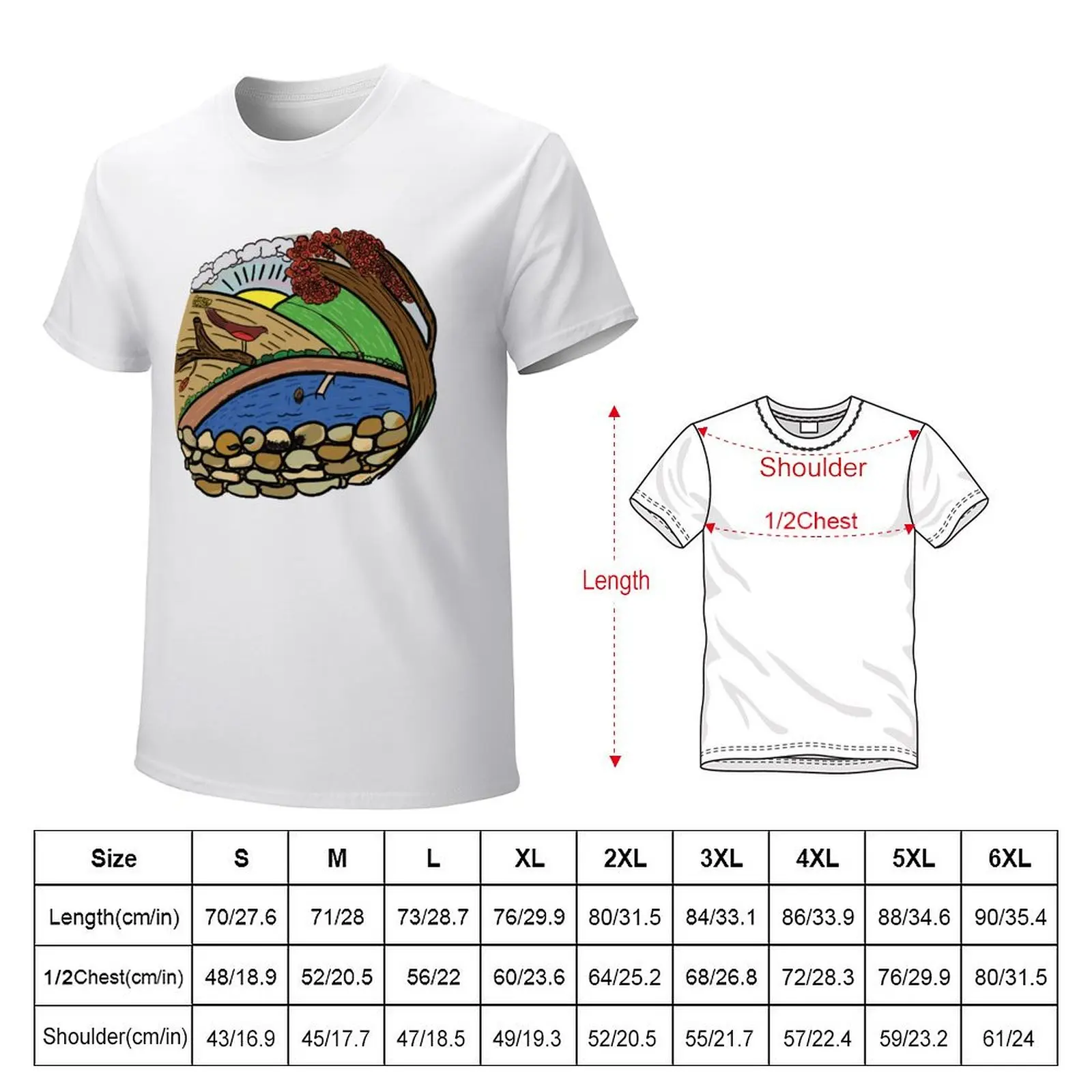 Harvest, Autumn, Fall Scene T-shirt hippie clothes boys whites sublime men graphic t shirts