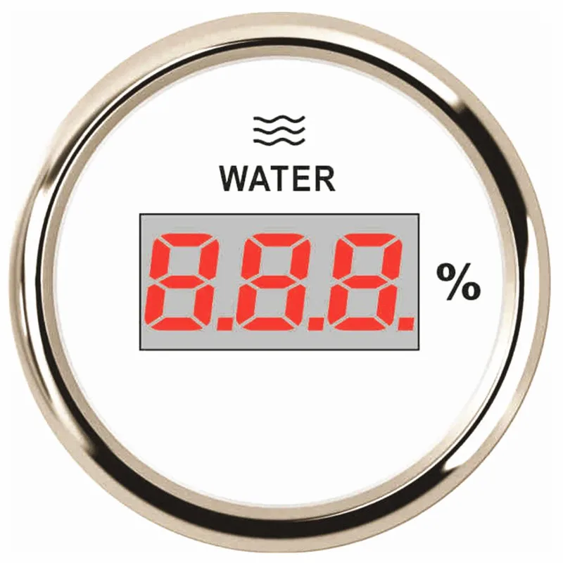 Auto 100 150 200 250 300 350 450mm Water Level Sensors 52mm Digital Water Level Gauges Red Backlight 0-190ohm 240-33ohm Senders